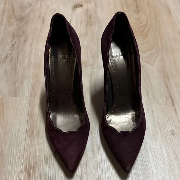 Stuart Weitzman Burgundy Heels - Picture 3 of 16